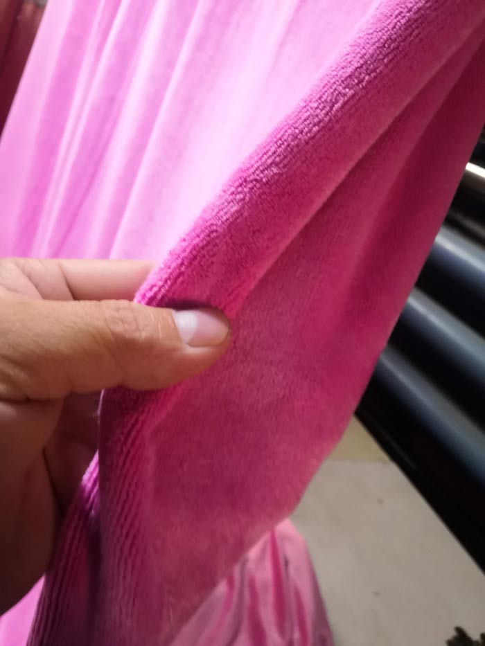 weft with hair microfiber towel