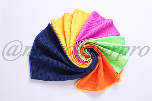 microfiber waffle towel-